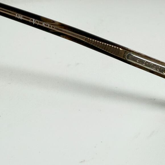 Valentino 5216 685 Striped Brown Oval Eyeglasses Frames 48-16 135 Italy H18802 - Picture 5 of 7